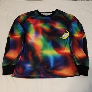 Vibrant Rainbow Tie Dye Adult Keeper Jersey
